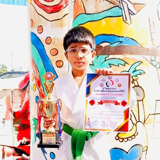 Second Place at State Level Karate Championship 2025